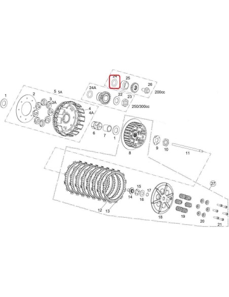 TORICA PIÑON PRIM.EMBR.(Ø23*5 NBR)