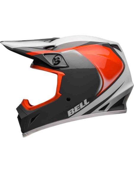 CASCO BELL MX-9 MIPS DART GLOSS CHARCOAL ORANGE