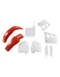 KIT PLASTICOS UFO HONDA CR 125 91-92 CR 250 91-92 ROJO BLANCO