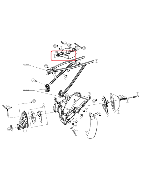 SOPORTE BATERIA -CDI-RELE ARRANQUE GAS GAS EC 18-19 RIEJU MR 20-