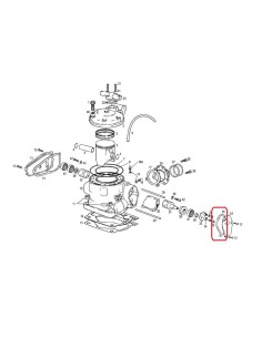 JUNTA TAPA VALVULA DE ESCAPE DERECHA GAS GAS 200/250/300 98-15 - 1MM