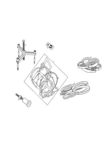 KIT RODAMIENTOS DE MOTOR GAS GAS EC 200/250/300 2001-2017