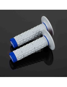 PUÑOS RENTHAL MX DUAL GLUE-ON CONFORT GRIS AZUL