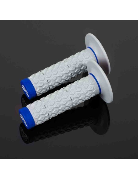 PUÑOS RENTHAL MX DUAL GLUE-ON CONFORT GRIS AZUL