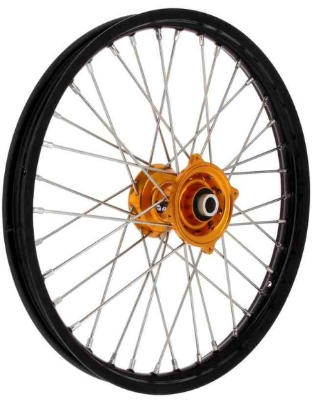 RUEDA COMPLETA DELANTERA RFX EXCEL SUZUKI RMZ 250/450 05-24 21X1.60 NEGRA ORO