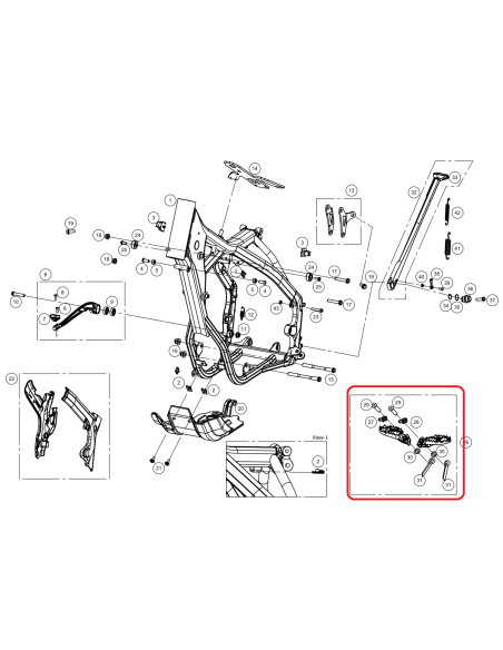 KIT ESTRIBERAS GAS GAS EC 99-17 RIEJU MR RACING MR RANGER