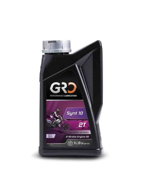ACEITE GRO SYNT-10 MEZCLA 2 TIEMPOS 100% SINTETICO 1 LITRO