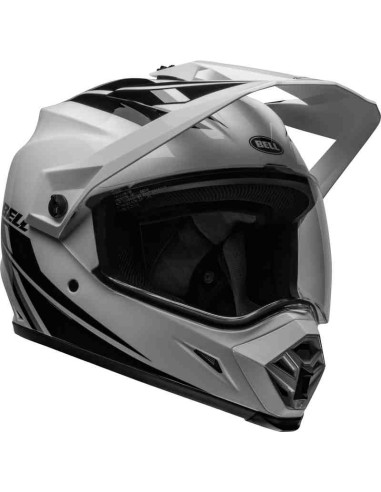 CASCO BELL MX-9 ADVENTURE MIPS ALPINE GLOSS WHITE BLACK