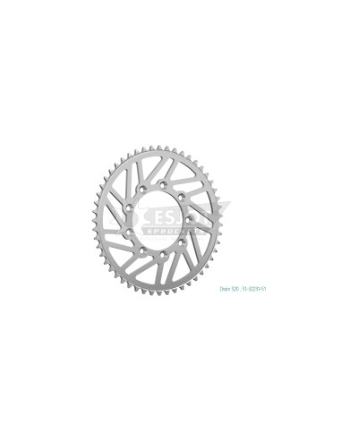CORONA DE ALUMINIO ESJOT TM EN 125/250 2T 05-24