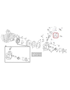 SOPORTE MOTOR ARRANQUE ELECTRICO GAS GAS EC 15-19 RIEJU MR 250/300