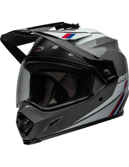 CASCO BELL MX-9 ADVENTURE MIPS ALPINE GLOSS NARDO BLACK