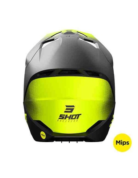 CASCO SHOT RACE DRAW NEGRO AMARILLO FLUOR MATE 2024