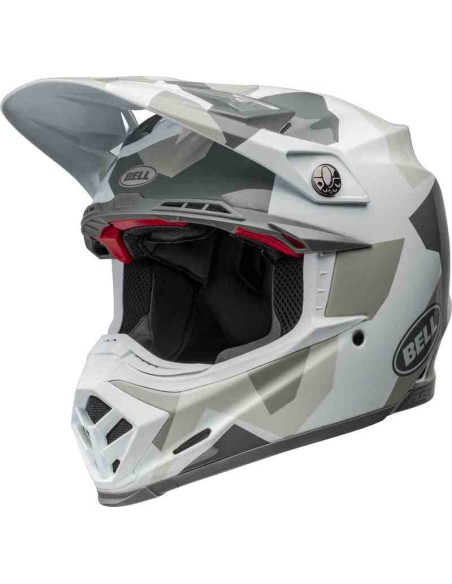 CASCO BELL MOTO 9S FLEX ROVER GLOSS WHITE CAMO