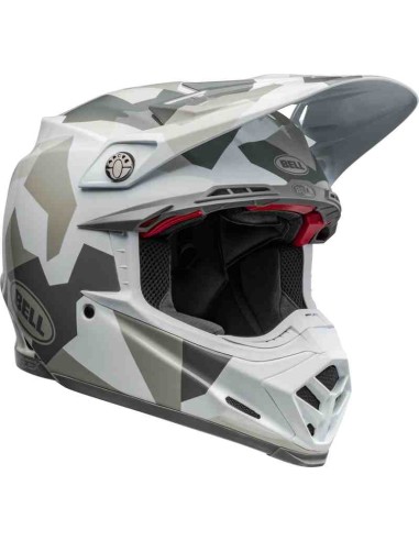 CASCO BELL MOTO 9S FLEX ROVER GLOSS WHITE CAMO