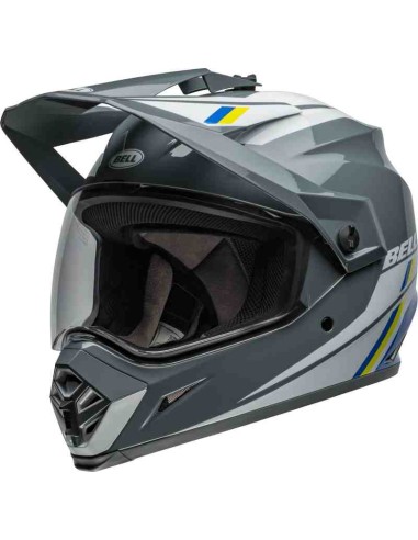 CASCO BELL MX-9 ADVENTURE MIPS ALPINE GLOSS GRAY BLUE