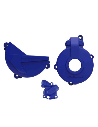 KIT PROTECCIONES TAPA EMBRAGUE + ENCENDIDO + BOMBA AGUA SHERCO SEF 250/300 14-24 AZUL