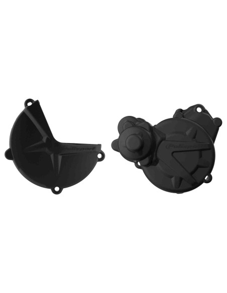 KIT PROTECCIONES TAPA EMBRAGUE + ENCENDIDO GAS GAS EC/XC 250/300 17-20 RIEJU MR 250/300 NEGRO
