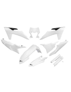KIT PLASTICOS UFO KTM EXC 150-300 2024 EXCF 250-500 2024 BLANCOS