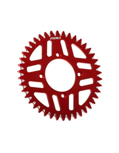 CORONA RFX TRIAL ALUMINIO 4 AGUJEROS ROJA