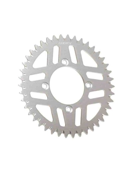 CORONA RFX TRIAL ALUMINIO 4 AGUJEROS PLATA