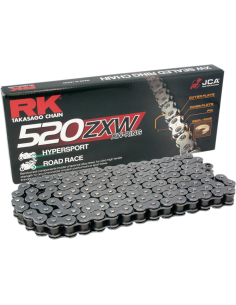 OUTLET CADENA DID 520 ZXW RETENES REFORZADA 106 PASOS NEGRA