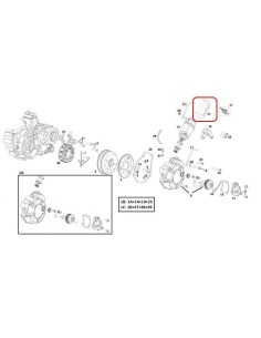 TAPA ARRRANQUE ELECTRICO  GAS GAS EC 18-19 RIEJU MR 250/300