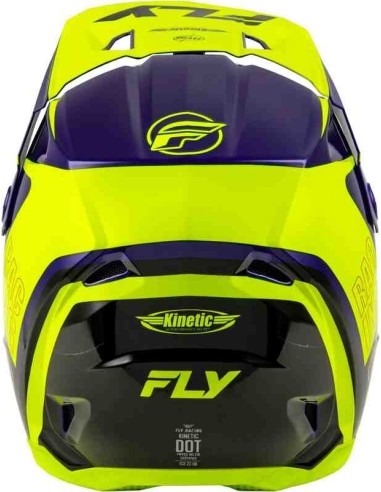 CASCO FLY RACING KINETIC RALLY HI VIS AZUL NEGRO 2025