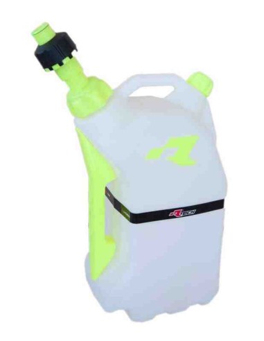 BIDON DE LLENADO RAPIDO RACETECH 15 LITROS BLANCO AMARILLO