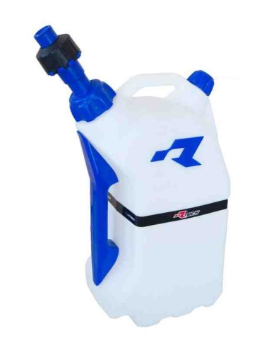 BIDON DE LLENADO RAPIDO RACETECH 15 LITROS BLANCO AZUL