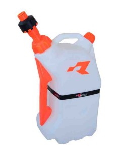 BIDON DE LLENADO RAPIDO RACETECH 15 LITROS BLANCO NARANJA