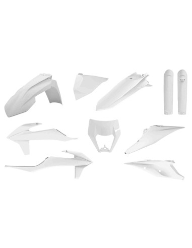 KIT PLASTICOS POLISPORT KTM EXC/EXC-F/XC-W/XCF-W 20-23 BLANCOS