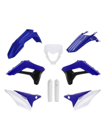 KIT PLASTICOS POLISPORT SHERCO SER/SEFR 2024 AZUL BLANCO