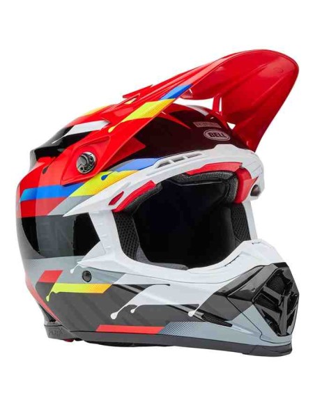 CASCO BELL MOTO-9S FLEX RENEN NOVA GLOSS NEGRO ROJO