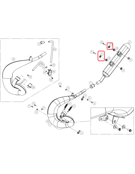 CASQUILLO SEPARADOR CORTO SILENCIOSO GAS GAS EC 18-19 RIEJU MR 250/300 20-