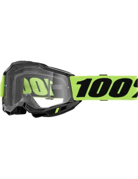 GAFA 100% ACCURI 2 NEGRA AMARILLO FLUOR - LENTE TRANSPARENTE