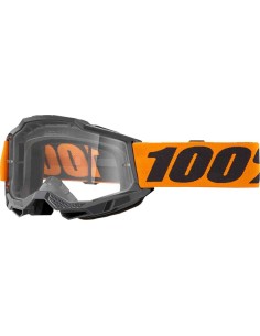 GAFA 100% ACCURI 2 NEGRA NARANJA- LENTE TRANSPARENTE