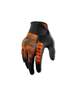 GUANTES SHOT DRIFT TACTIC NEGRO NARANJA FLUOR