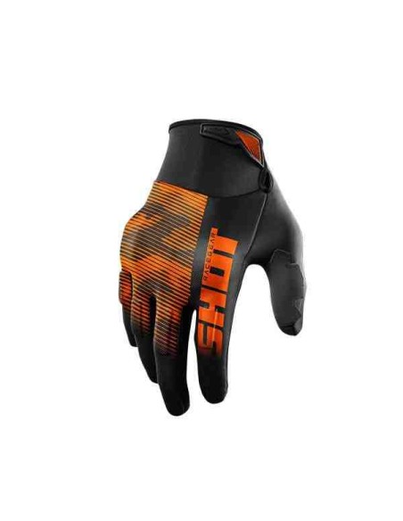 GUANTES SHOT DRIFT TACTIC NEGRO NARANJA FLUOR