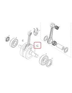 CHAVETA DIN 6888 16 x 5 x 6,5 GAS GAS EC 18-19 RIEJU MR 250/300 21-