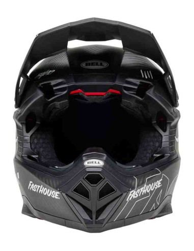 CASCO BELL MOTO-10 SPHERICAL MIPS FASTHOUSE RAVEN NEGRO MATE BLANCO