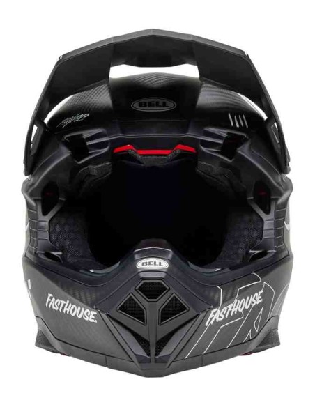 CASCO BELL MOTO-10 SPHERICAL MIPS FASTHOUSE RAVEN NEGRO MATE BLANCO