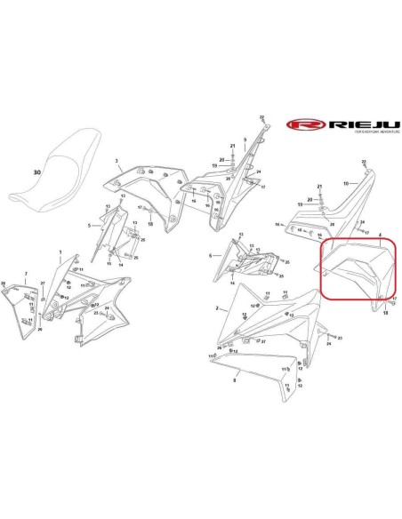 EMBELLECEDOR TAPA LATERAL LH CON CALCA 390.4300