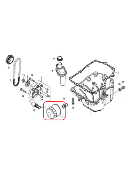 FILTRO ACEITE RIEJU AVENTURA 500