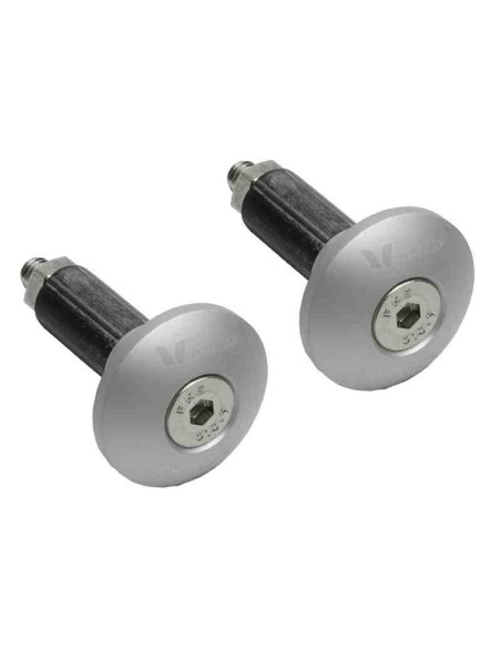 TOPES DE MANILLAR TRIAL PLATA