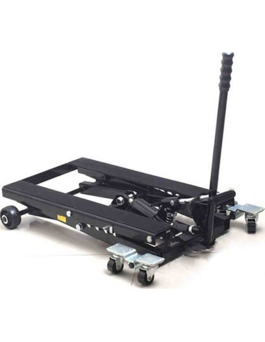 Elevador Tijera Para Moto XL - Hidráulico Negro Compatible Con Honda Shadow VT 750