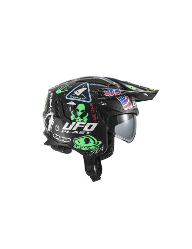 CASCO UFO TRIAL JET SHERATAN NEGRO MULTI