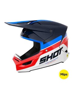 CASCO SHOT RACE IRON AZUL ROJO GLOSSY 2024