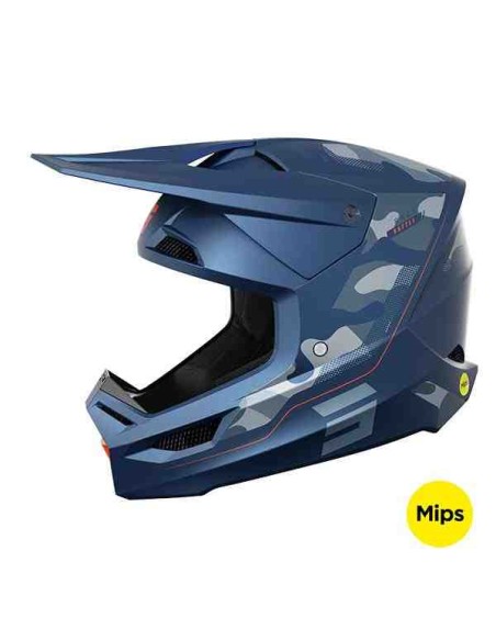 CASCO SHOT RACE BATTLE AZUL MATE 2024
