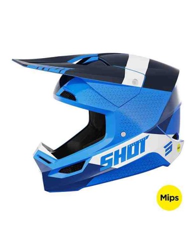 CASCO SHOT RACE RIDGE AZUL GLOSSY 2024