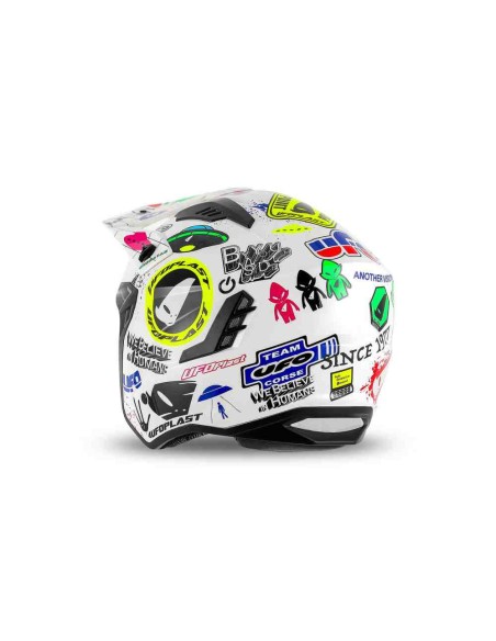 CASCO UFO TRIAL JET SHERATAN BLANCO MULTI